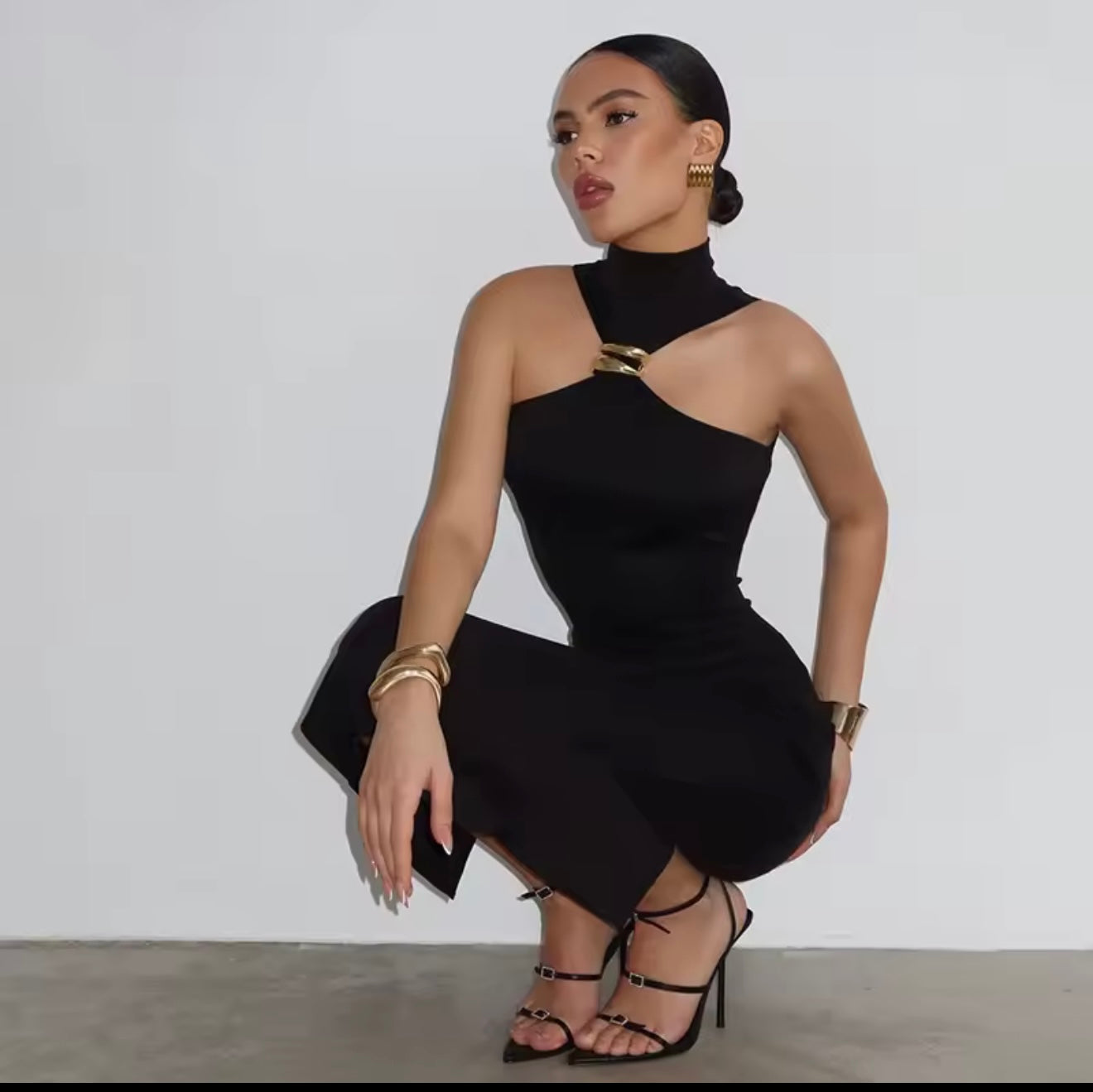Black Midi Dress