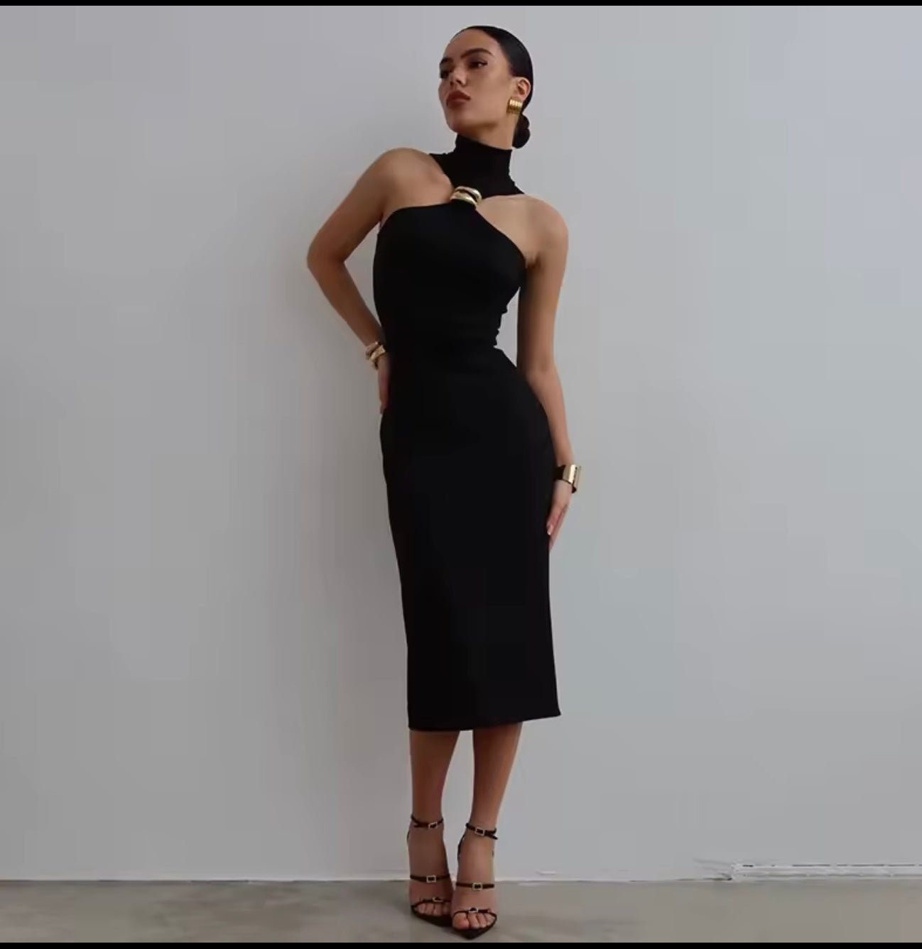 Black Midi Dress