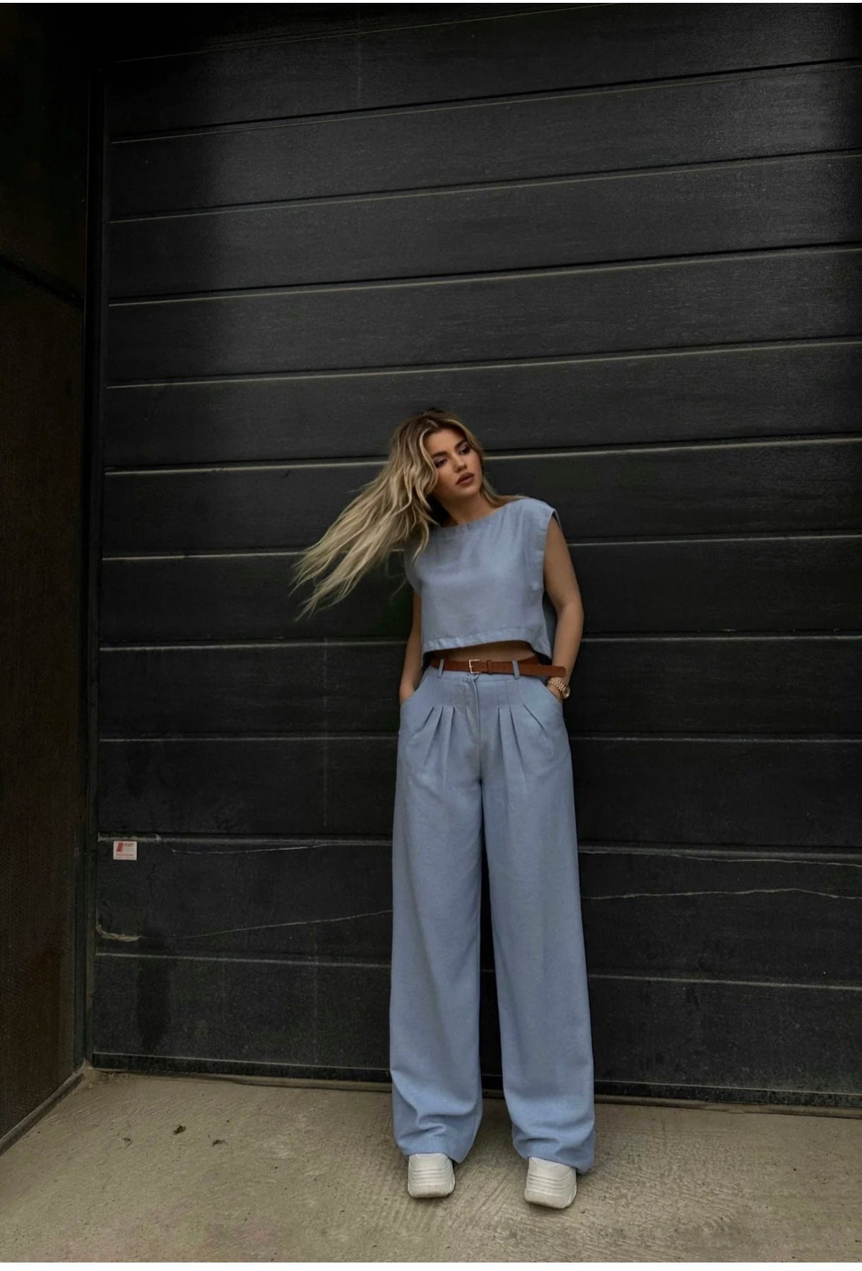 Linen Set with long Pants