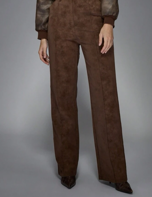 Coffee Suede Pants