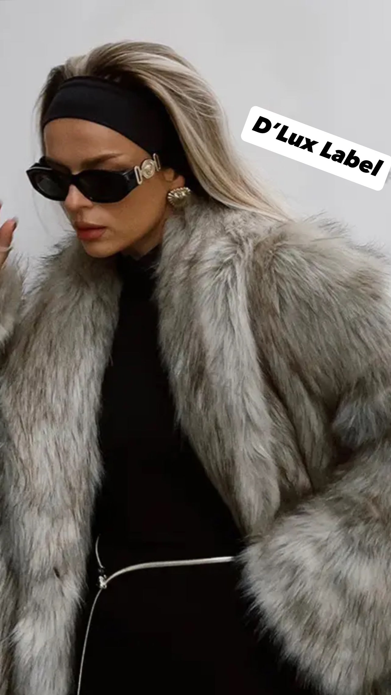 Luxury Long Faux Fur Coat