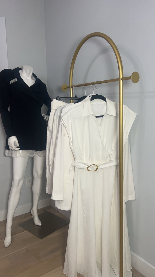 White Linen Dress