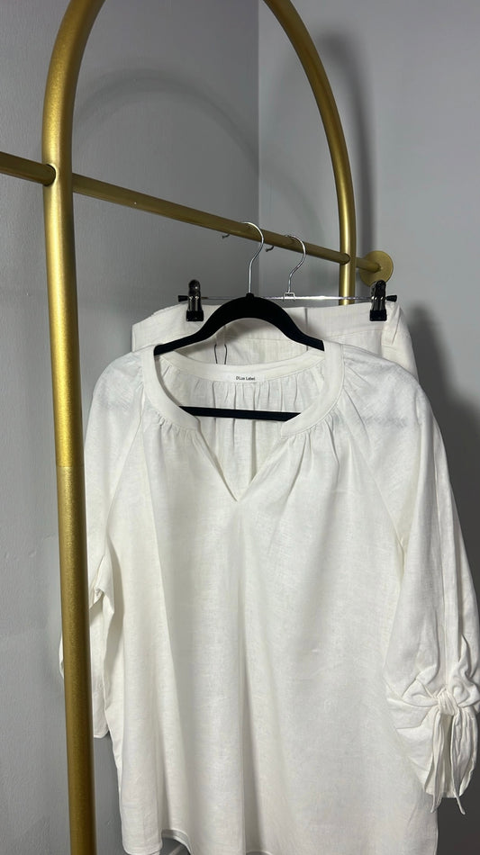 Linen White Shirt