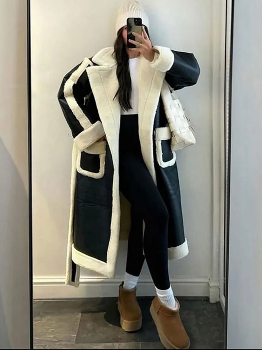 Ivory/Black Coat